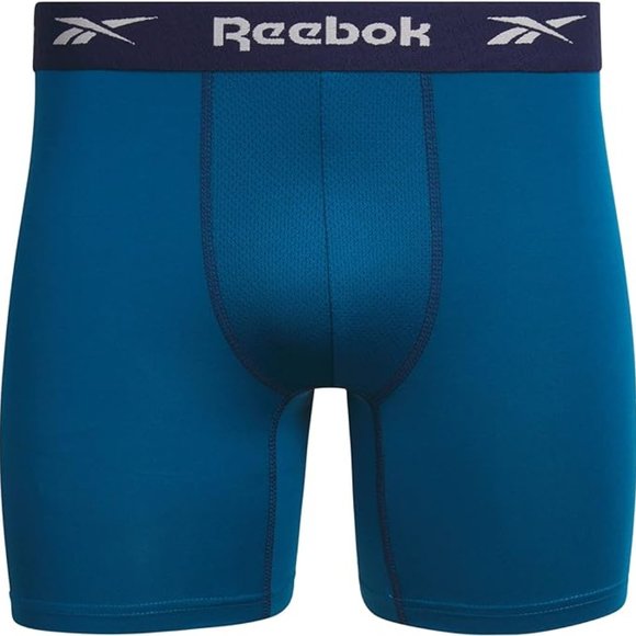 NWT ~Reebok Men's Underwear Performance Boxer Briefs, 3 Pack (Size: Med. 32-34) - Picture 2 of 4